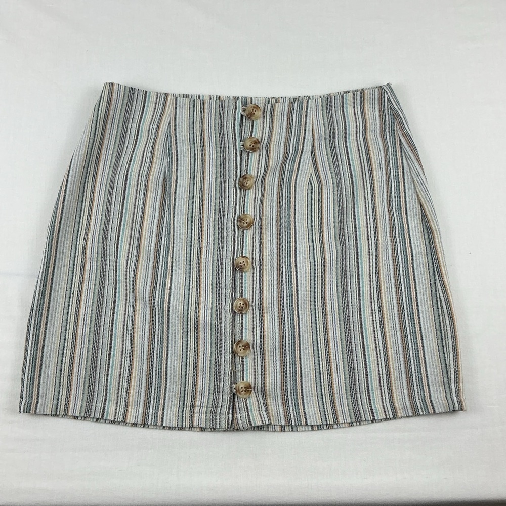 Tilly Sky And Sparrow Women's Striped Mini Skirt, Size 5